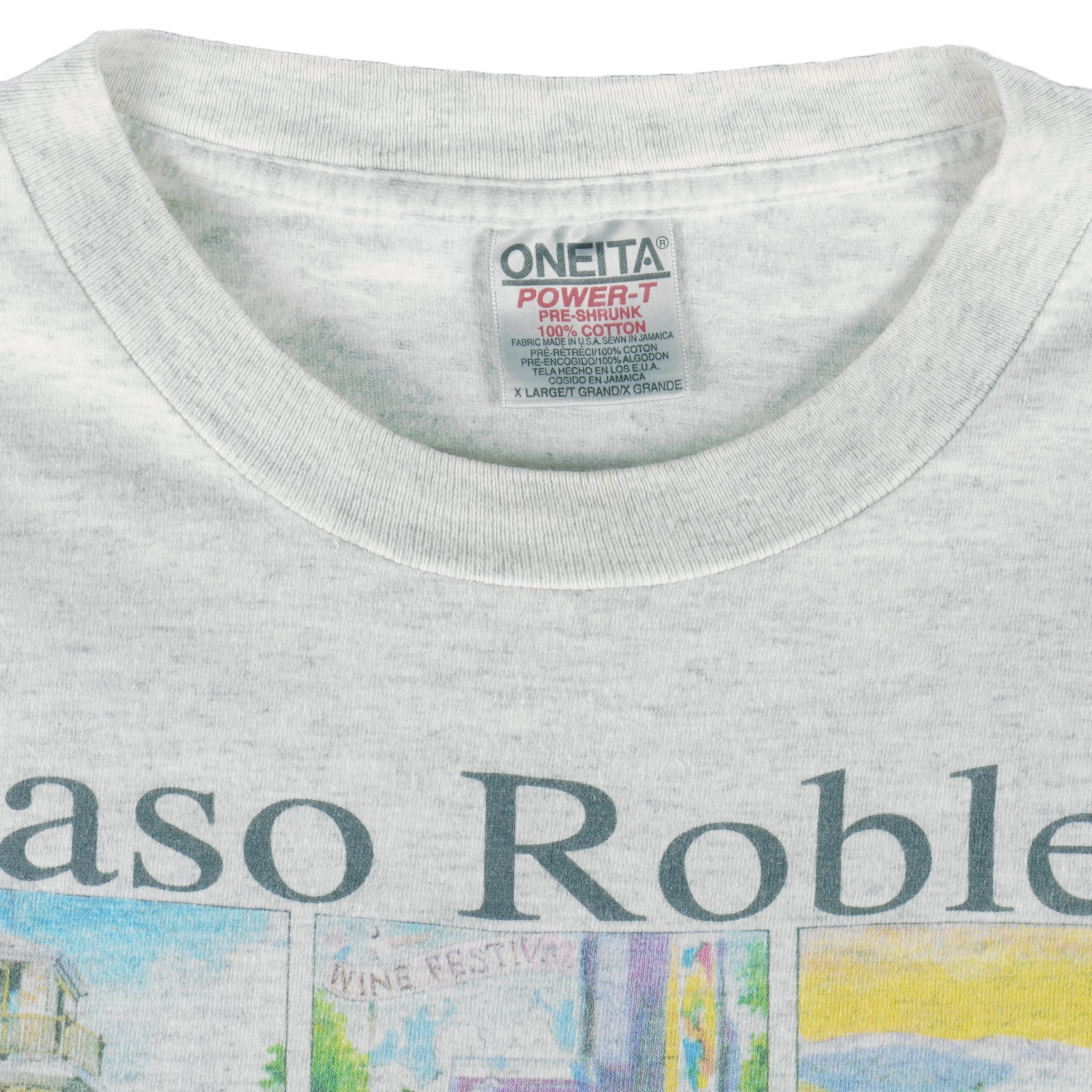 Vintage (Oneita) - Paso Roble California Single Stitch T-Shirt 1990s X-Large