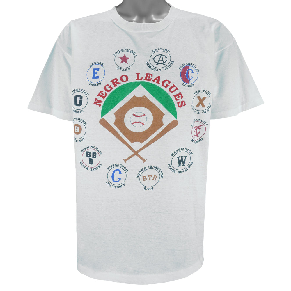 MLB - The Negro Leagues Teams T-Shirt 1990s Large Vintage Retro Baseball