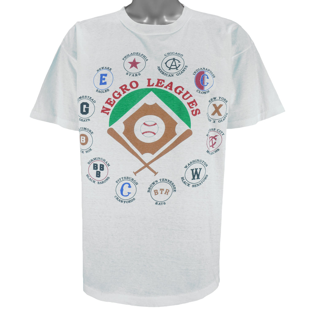 MLB - The Negro Leagues Teams T-Shirt 1990s Large Vintage Retro Baseball