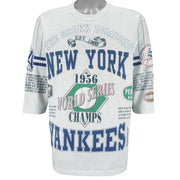 MLB (Long Gone) - New York Yankees 1956 World Series Champs T-Shirt 1990s Large