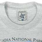 Vintage (Alore) - Acadia National Park Map T-Shirt 1990s Large