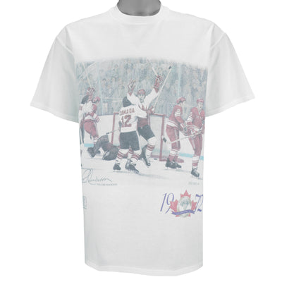 Vintage (Hanes) - Team Canada Paul Henderson Summit Series Anniversary T-Shirt 1990s Large
