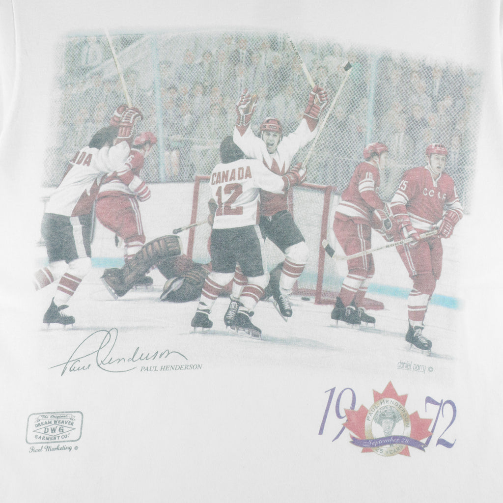 Vintage (Hanes) - Team Canada Paul Henderson Summit Series Anniversary T-Shirt 1990s Large (Copy)