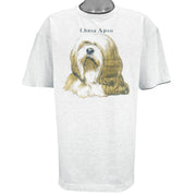 Vintage (Jerzees) - Lhasa Apso Tibetan Dog T-Shirt 1989 X-Large vintage retro