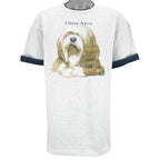 Vintage (Jerzees) - Lhasa Apso Tibetan Dog T-Shirt 1989 X-Large vintage retro