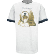 Vintage (Jerzees) - Lhasa Apso Tibetan Dog T-Shirt 1989 X-Large vintage retro