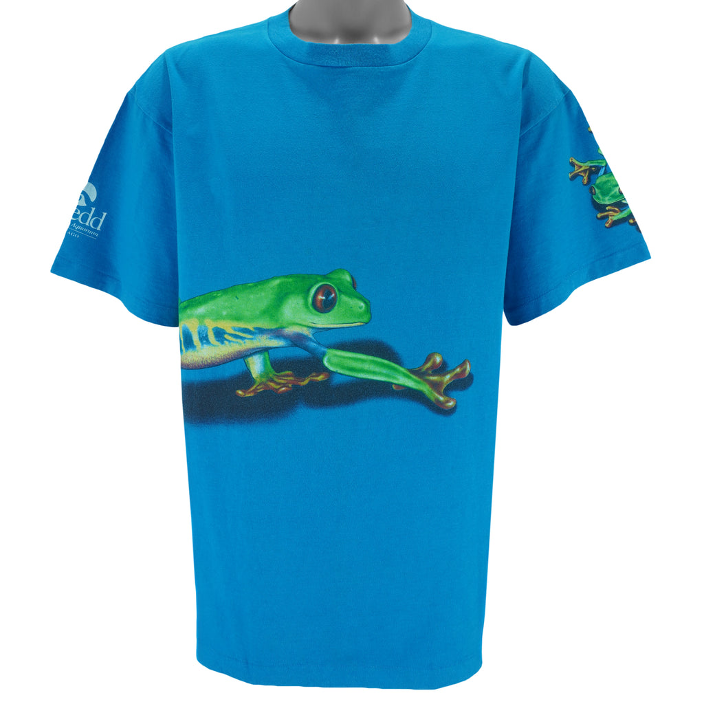 Vintage (Turner) - Frogs Shedd The World Aquarium Chicago T-Shirt 1990s Large