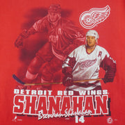 NHL (Nutmeg) - Detroit Red Wings MVP Brendan Shanahan T-Shirt 1990s XX-Large