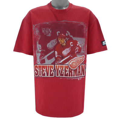 Starter (NHL) - Detroit Red Wings Steve Yzerman MVP T-Shirt 1997 Large