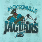 NFL (Jerzees) - Jacksonville Jaguars Spell-Out T-Shirt 1990s Large football