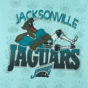 NFL (Jerzees) - Jacksonville Jaguars Spell-Out T-Shirt 1990s Large football