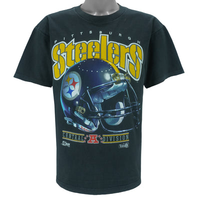 NFL (Salem) - Pittsburgh Steelers Helmet T-Shirt 1992 Medium