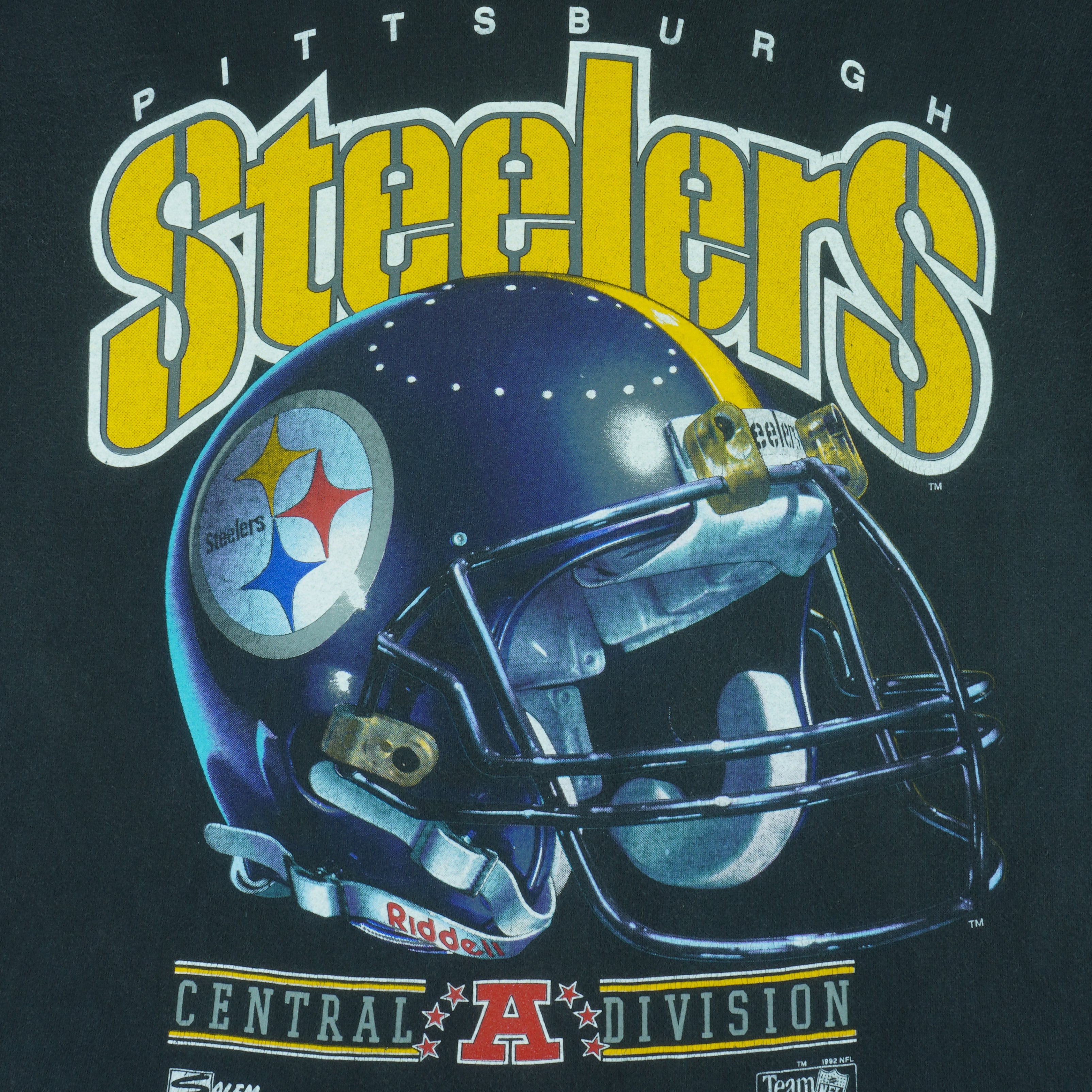 NFL (Salem) - Pittsburgh Steelers Helmet T-Shirt 1990s Medium vintage retro football
