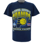 NBA (Logo 7) - Indiana Pacers Single Stitch T-Shirt 1995 Medium