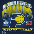 NBA (Logo 7) - Indiana Pacers Single Stitch T-Shirt 1995 Medium
