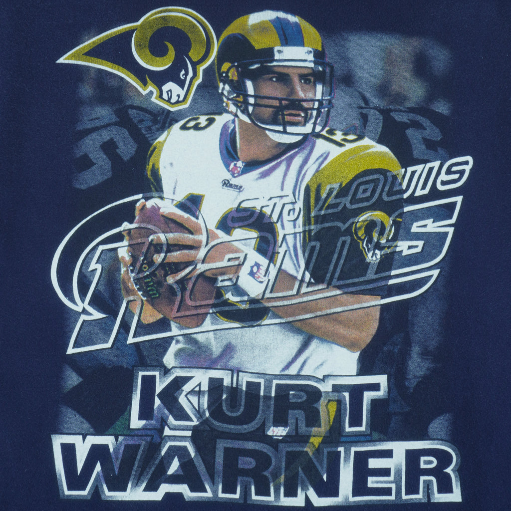 NFL - St. Louis Rams Kurt Warner Number 13 T-Shirt 1998 Large