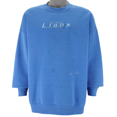 NFL - Detroit Lions Embroidered Crew Neck Sweatshirt 2000s XX-Large