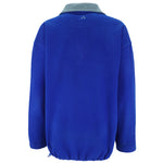 Adidas - Blue 1/4 Zip Fleece Sweatshirt 1990s X-Large