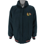 Starter - Chicago Blackhawks Puffer Jacket 1990s Large vintage retro hockey
