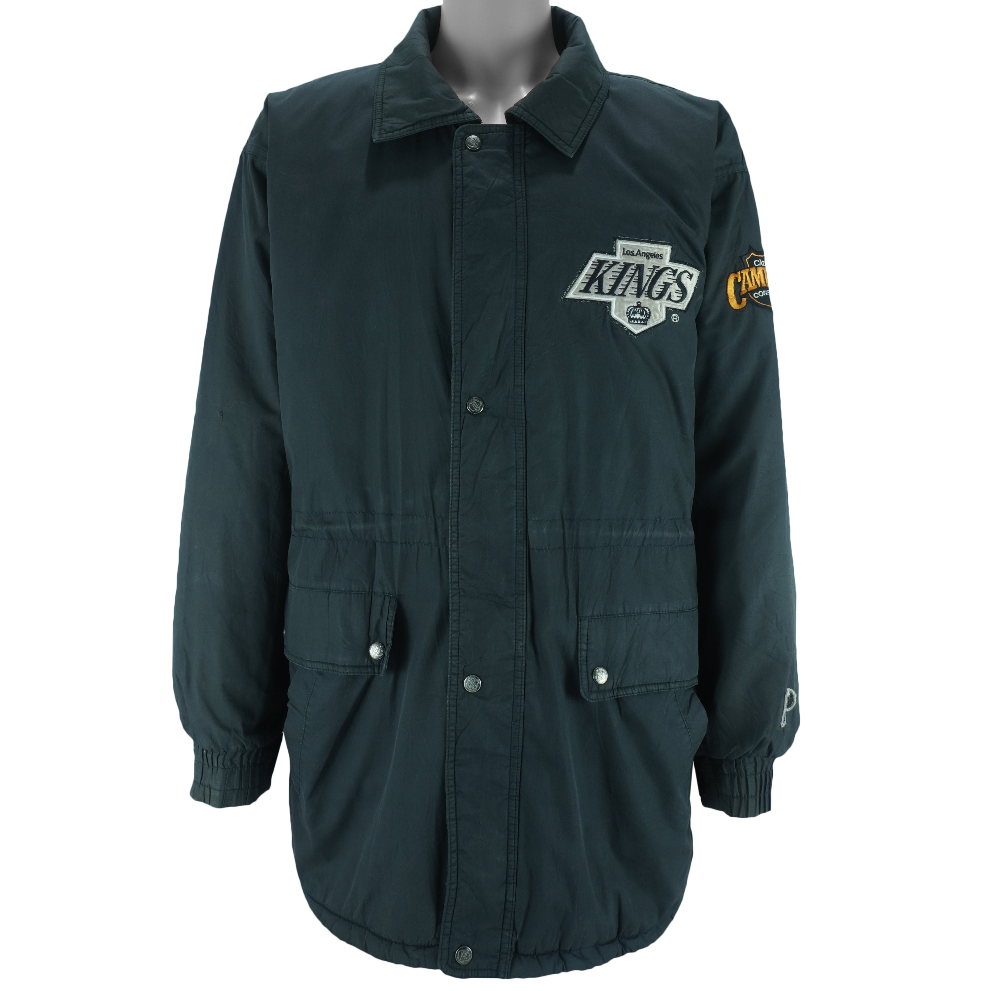 NHL (Pro Player) - Los Angeles Kings Hooded Jacket 1990s Large vintage retro hockey