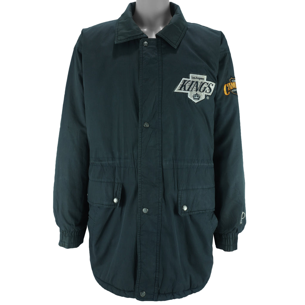 NHL (Pro Player) - Los Angeles Kings Hooded Jacket 1990s Large vintage retro hockey