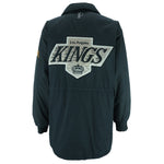 NHL (Pro Player) - Los Angeles Kings Hooded Monogram Puffer Jacket 1990s Large