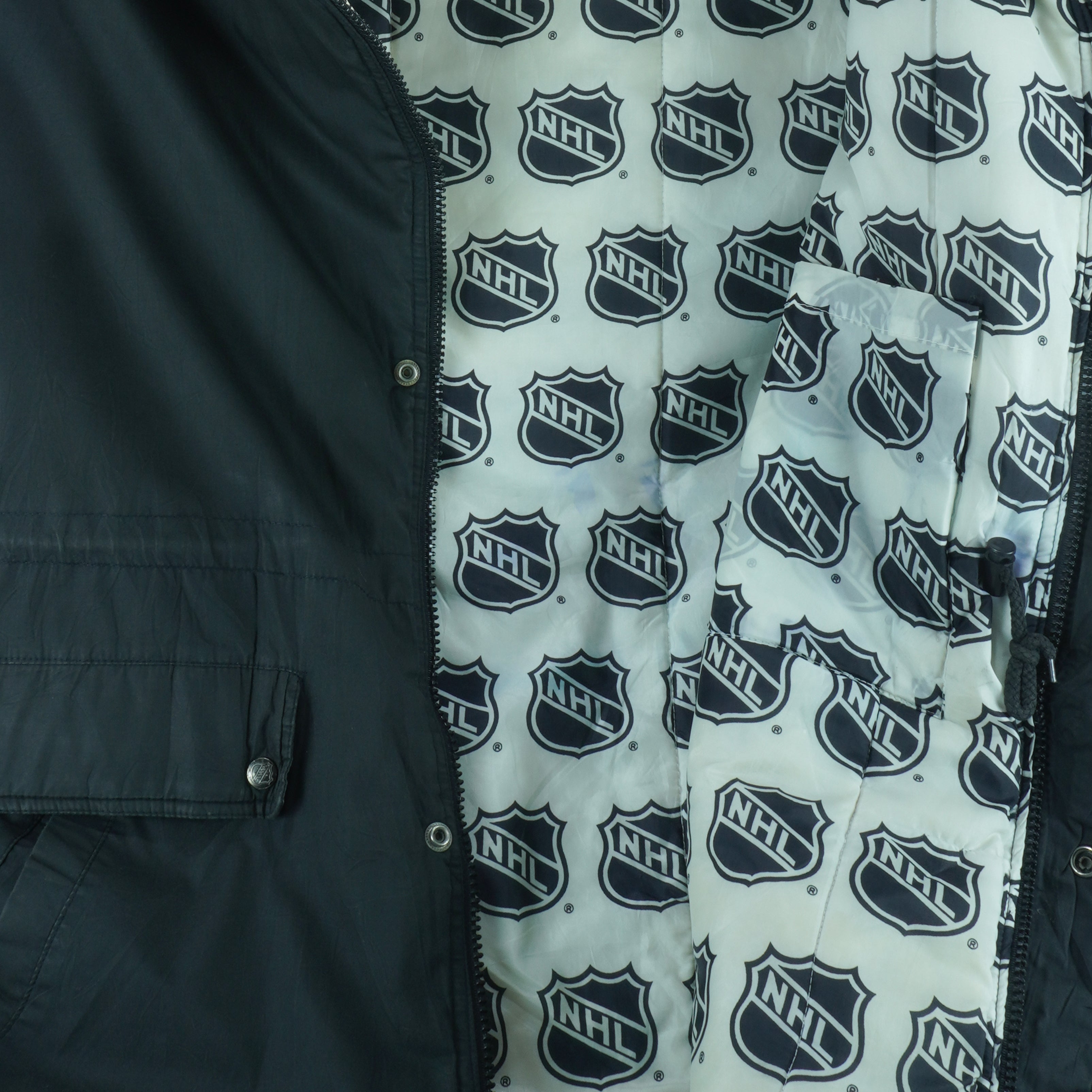 NHL (Pro Player) - Los Angeles Kings Hooded Jacket 1990s Large vintage retro hockey