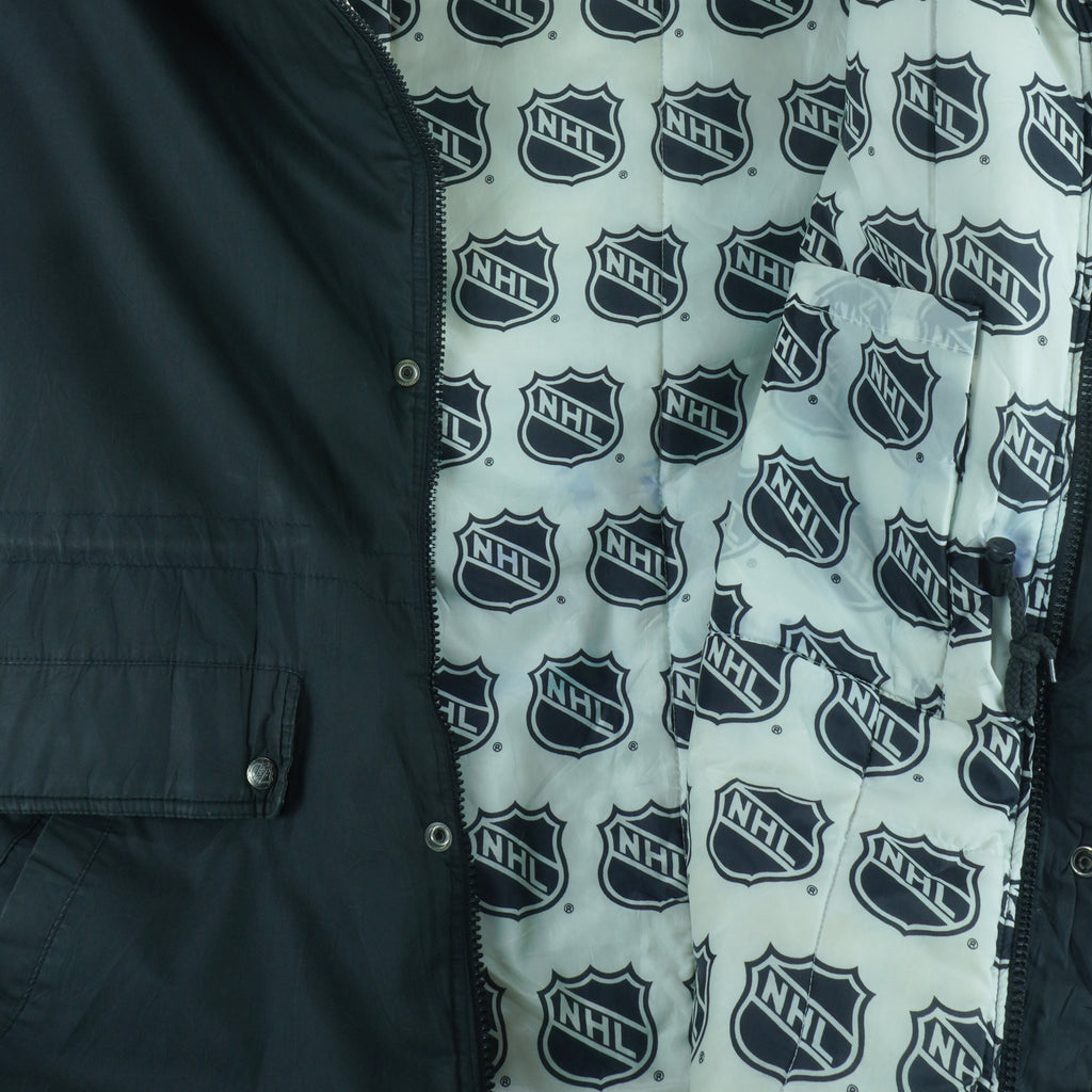 NHL (Pro Player) - Los Angeles Kings Hooded Jacket 1990s Large vintage retro hockey