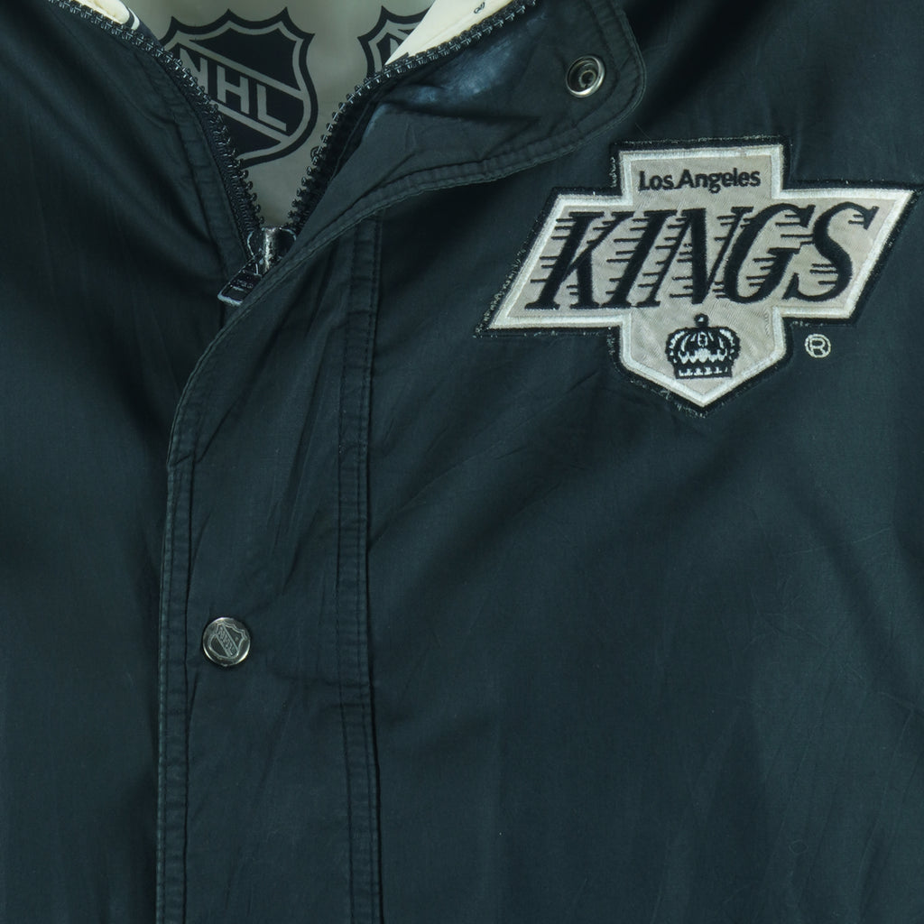 NHL (Pro Player) - Los Angeles Kings Hooded Jacket 1990s Large vintage retro hockey
