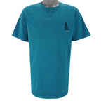 Vintage (No Fear) - Blue Single Stitch T-Shirt 1990s Large vintage retro