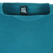 Vintage (No Fear) - Blue Single Stitch T-Shirt 1990s Large vintage retro