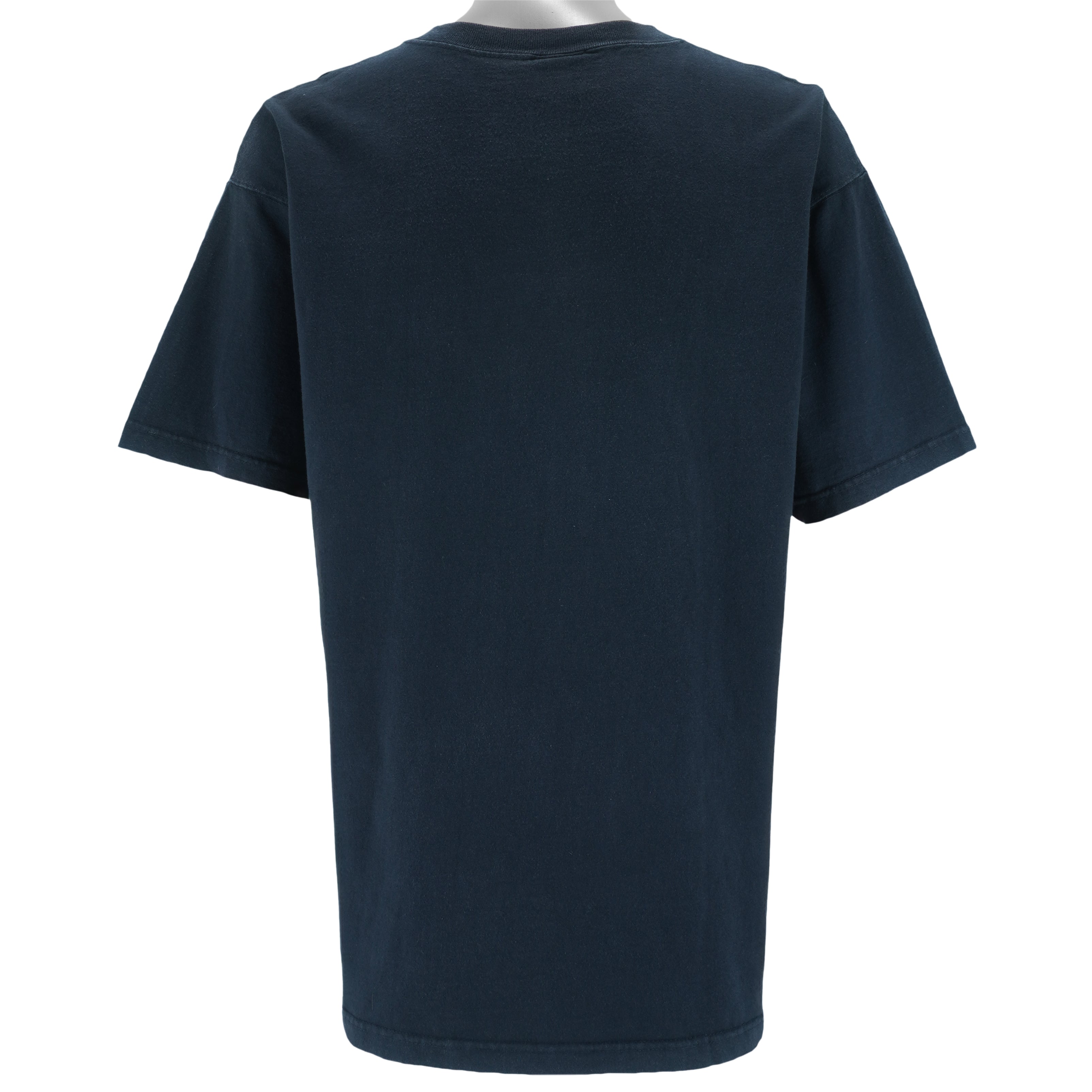 Vintage (No Fear) - Embroidered Black Single Stitch T-Shirt 1990s X-Large vintage retro
