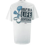 Vintage (No Fear) -Golf Is A Life Sentence T-Shirt 1996 X-Large vintage retro