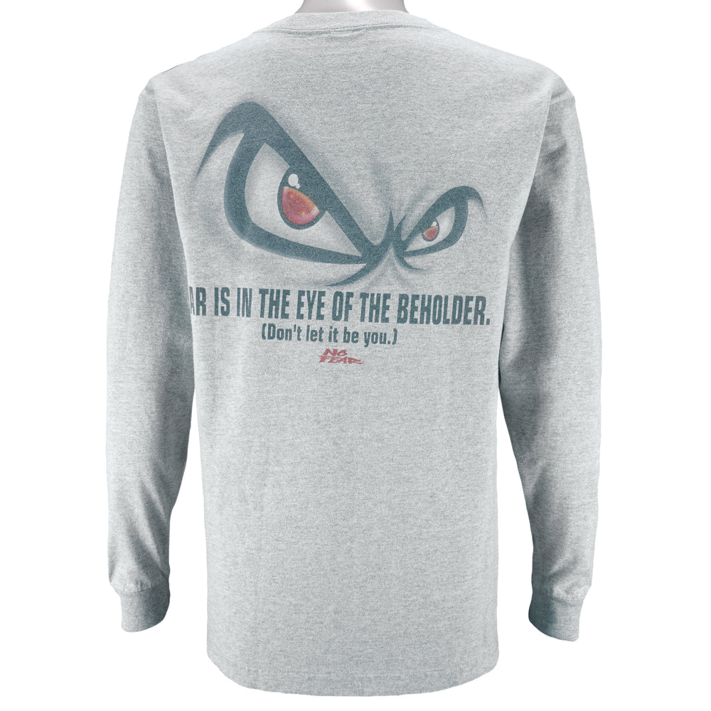 Vintage (No Fear) - Fear Is In The Eye Of The Beholder Long Sleeved Shirt Medium