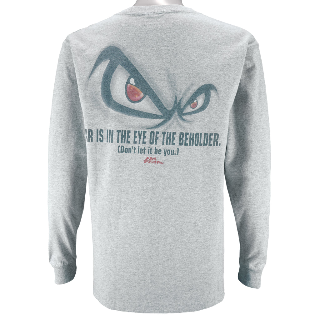 Vintage (No Fear) - Fear Is In The Eye Of The Beholder Long Sleeved Shirt Medium