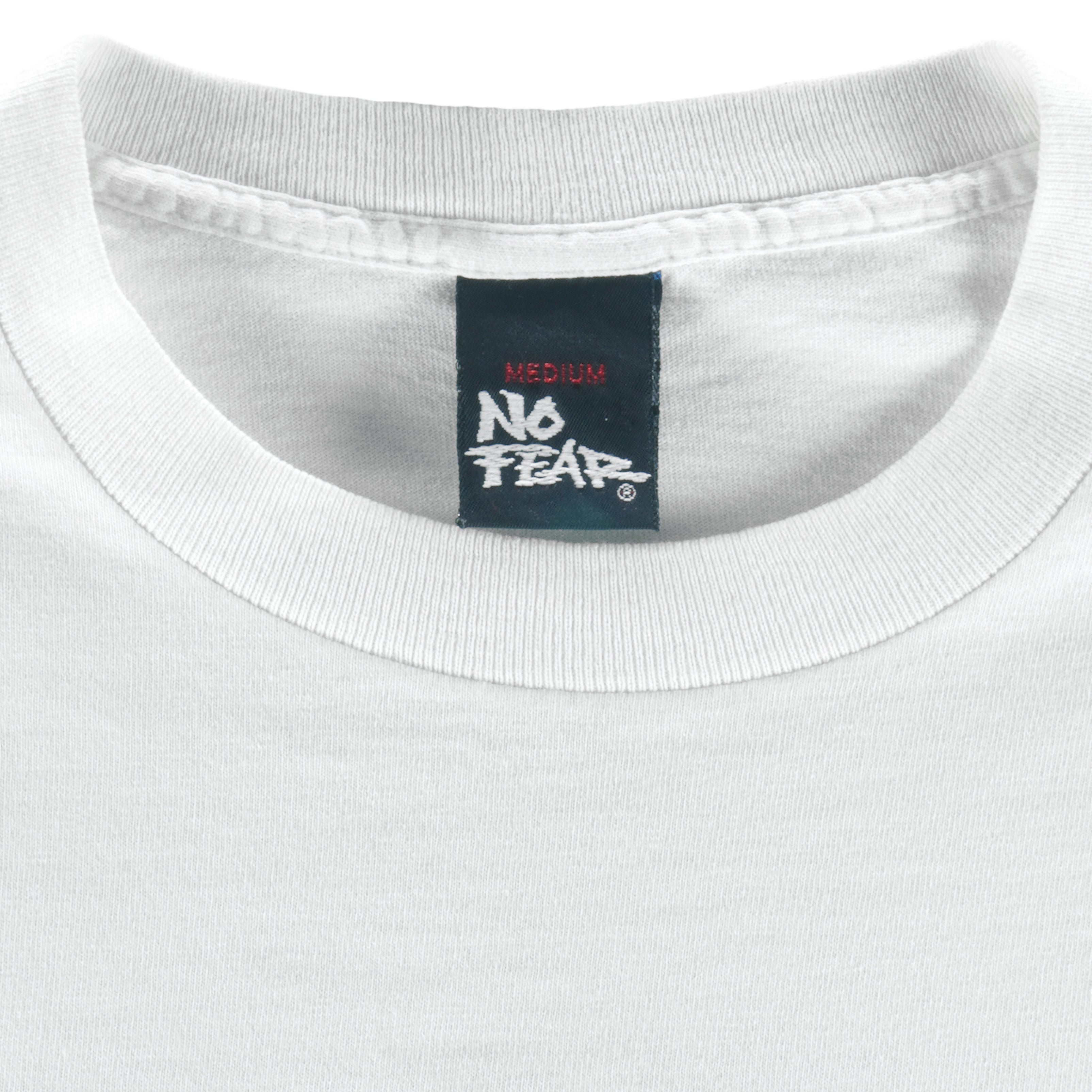 Vintage (No Fear) - You Can Tell A Man's Fears In His Eyes T-Shirt 1990s Medium