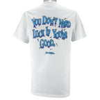 Vintage (No Fear) - You Don't Need Luck If You Are Good T-Shirt 1990s Large