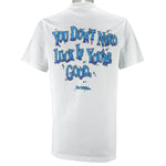 Vintage (No Fear) - You Don't Need Luck If You Are Good T-Shirt 1990s Large