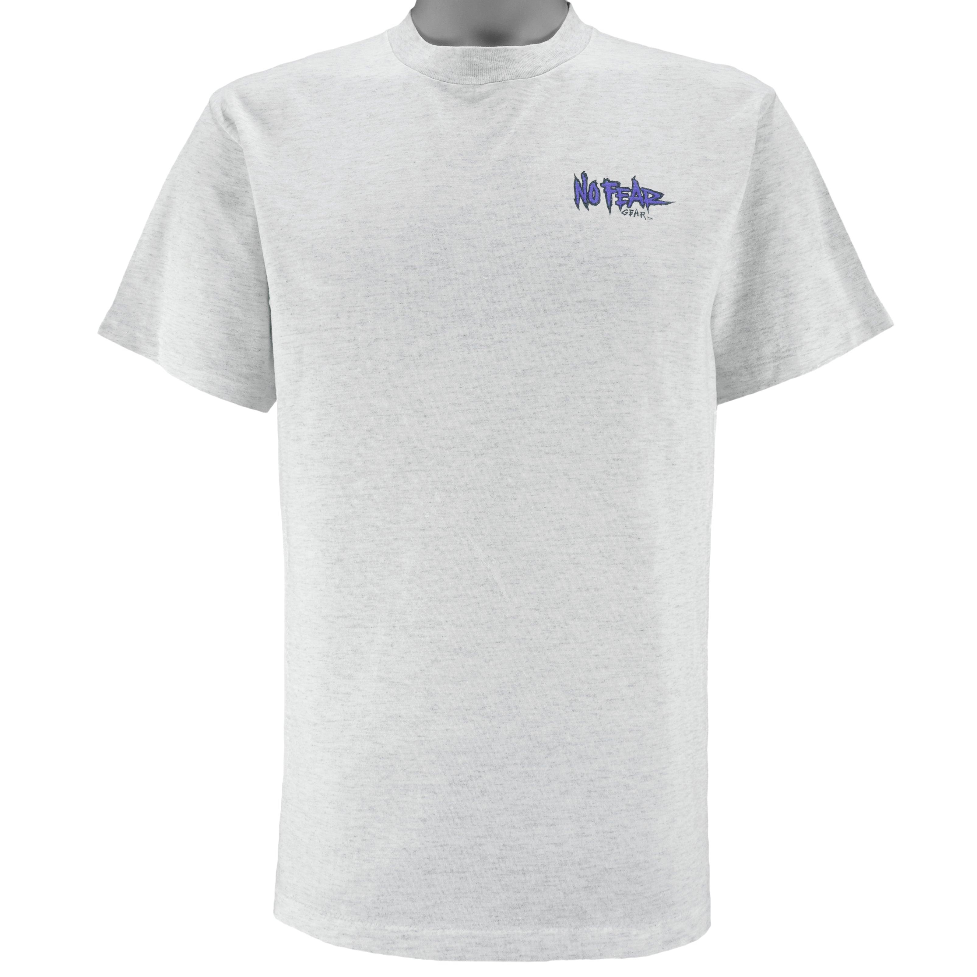 Vintage (No Fear) - We Eat Those People For Breakfast T-Shirt 1990s Large