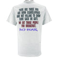 Vintage (No Fear) - We Eat Those People For Breakfast T-Shirt 1990s Large