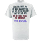 Vintage (No Fear) - We Eat Those People For Breakfast T-Shirt 1990s Large