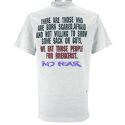 Vintage (No Fear) - We Eat Those People For Breakfast T-Shirt 1990s Large