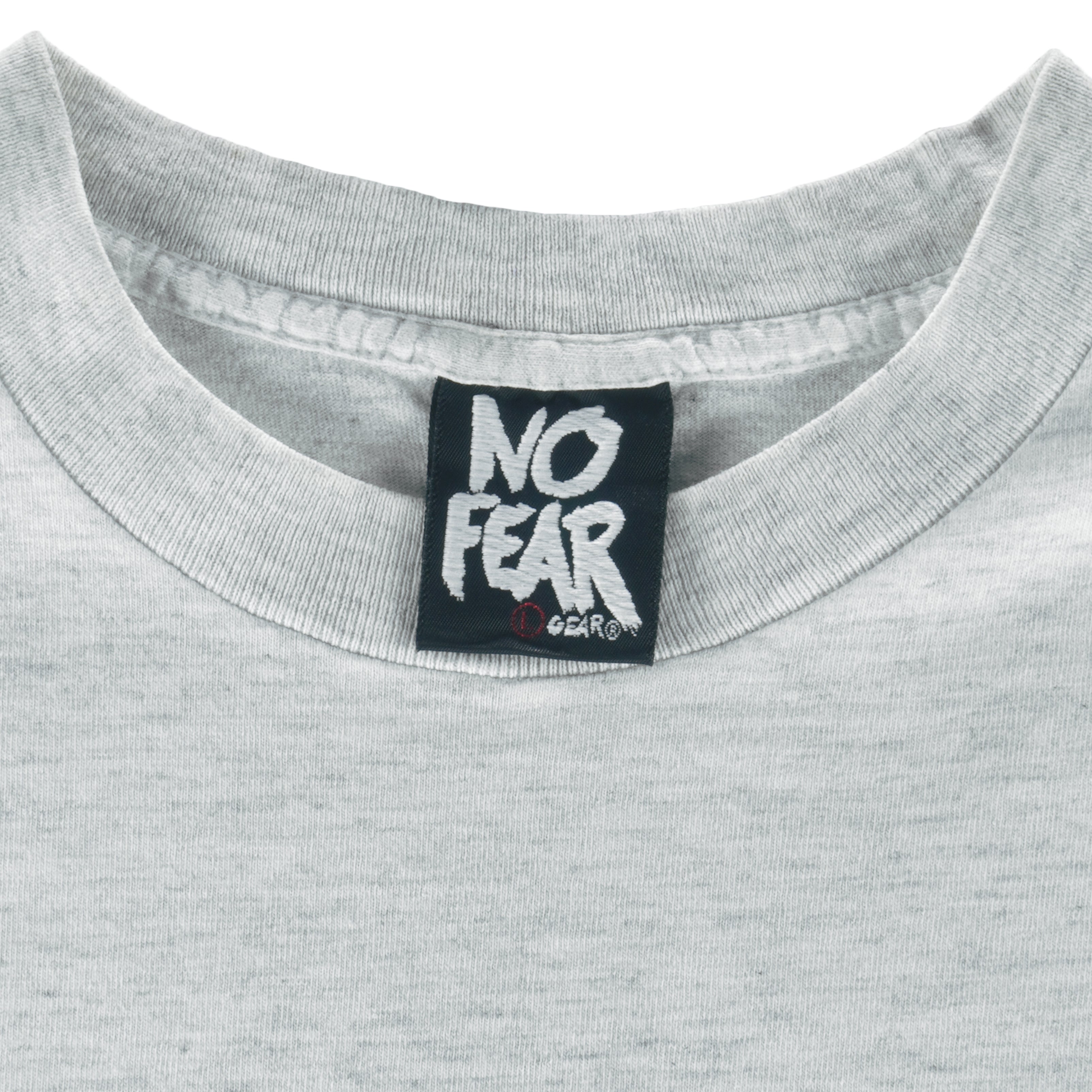 Vintage (No Fear) - We Eat Those People For Breakfast T-Shirt 1990s Large