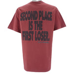 Vintage (No Fear) - Second Place Is The First Loser Red T-Shirt 1990s X-Large