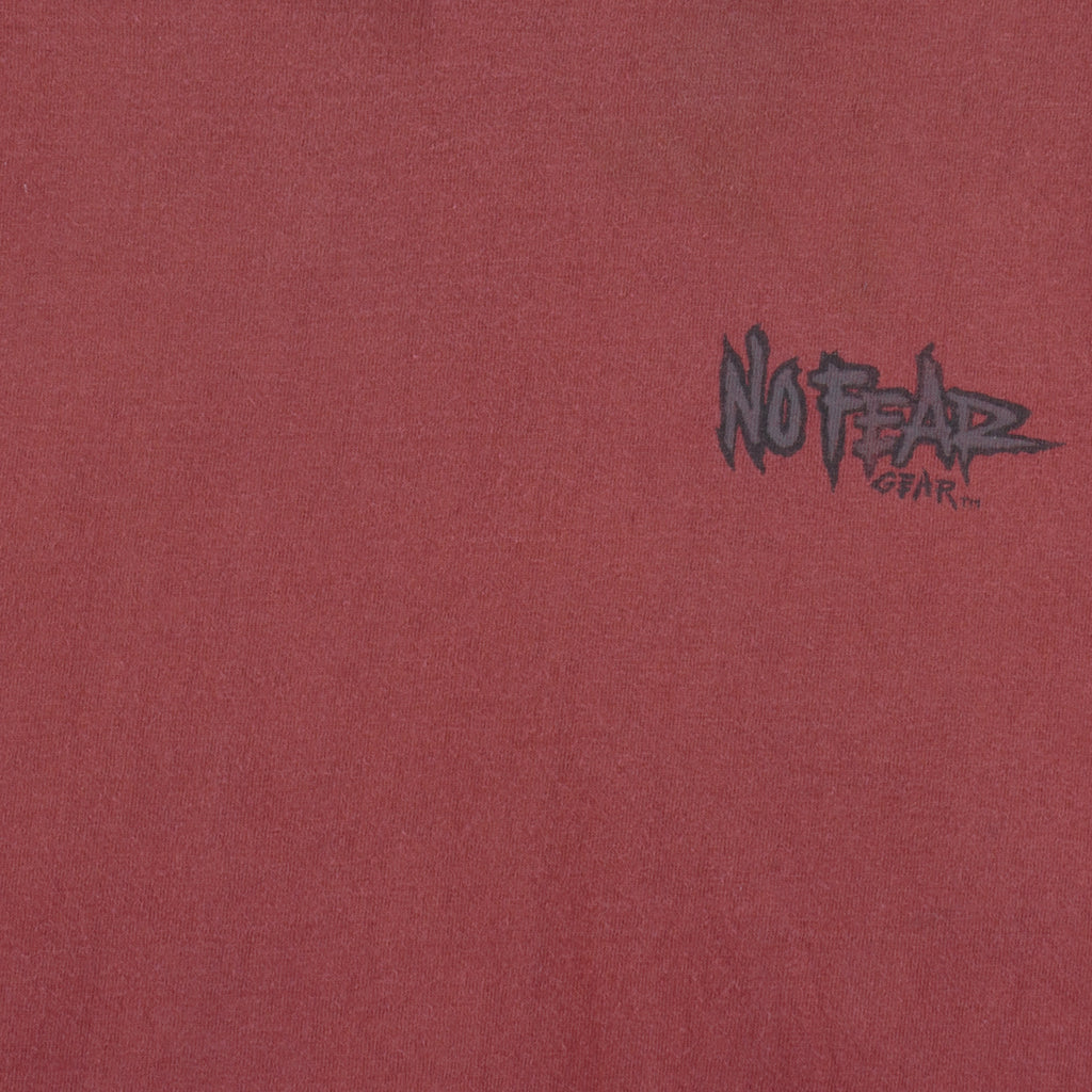 Vintage (No Fear) - Second Place Is The First Loser Red T-Shirt 1990s X-Large vintage retro