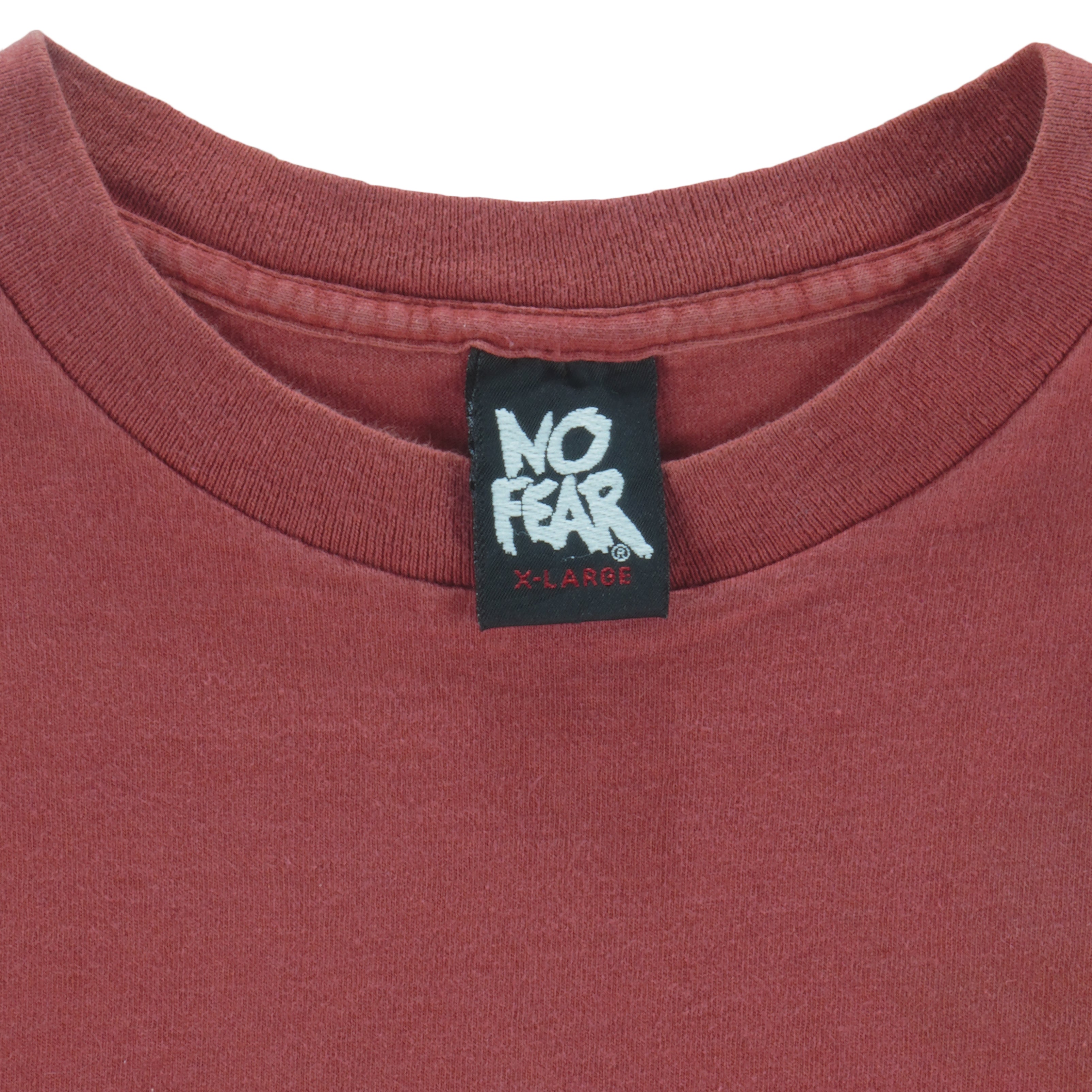 Vintage (No Fear) - Second Place Is The First Loser Red T-Shirt 1990s X-Large vintage retro