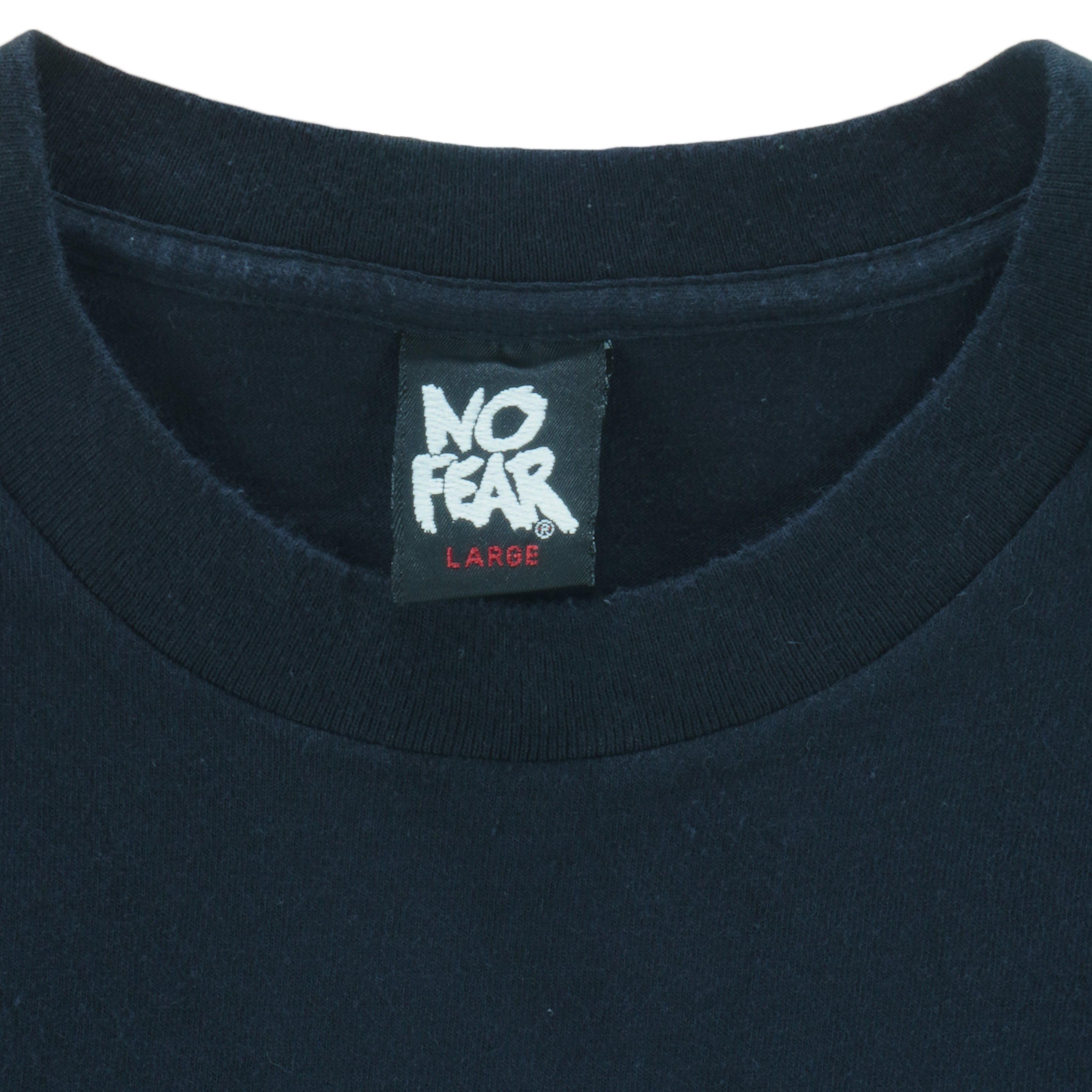 送料無料】USA製 90s NO FEAR LIFE IS A CONTACT SPORT Tシャツ