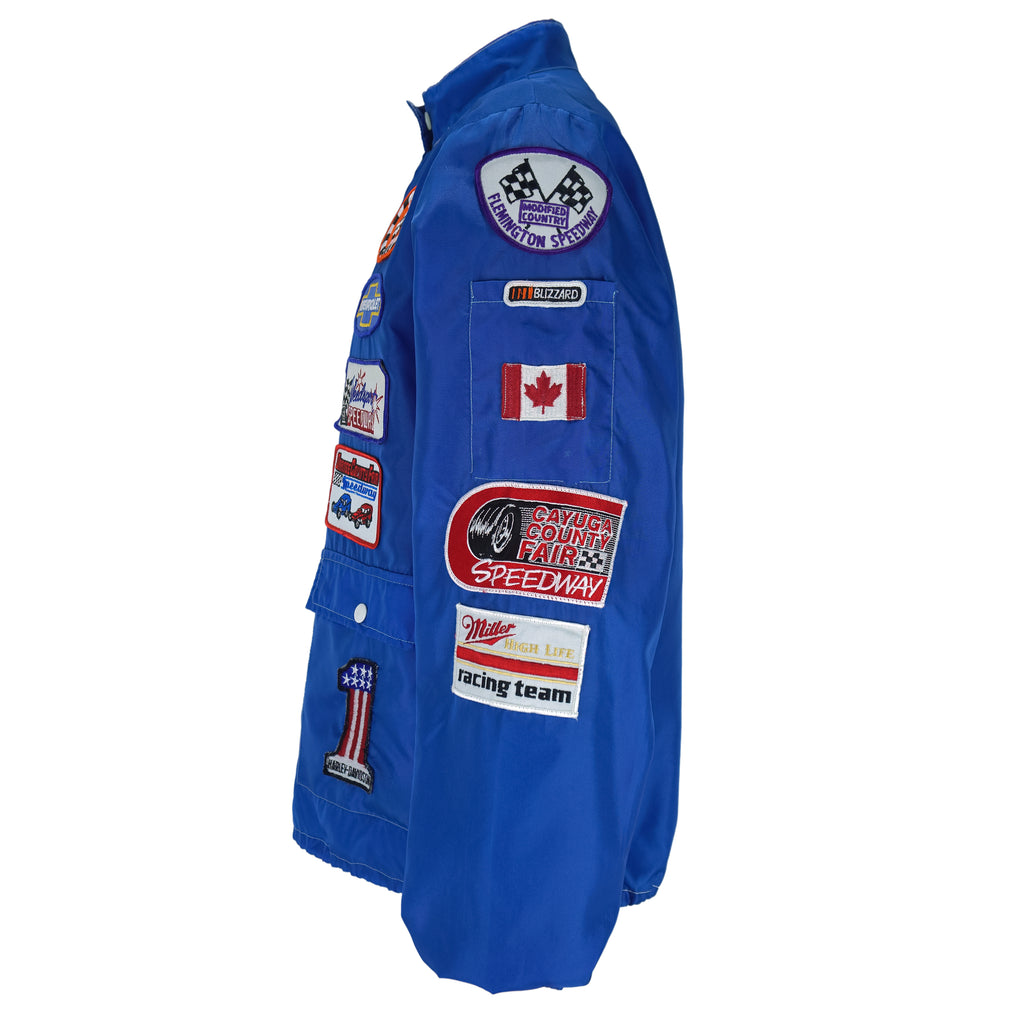 Vintage - CRC Chemicals Racing Team Logos Patched Jacket 1990s Large