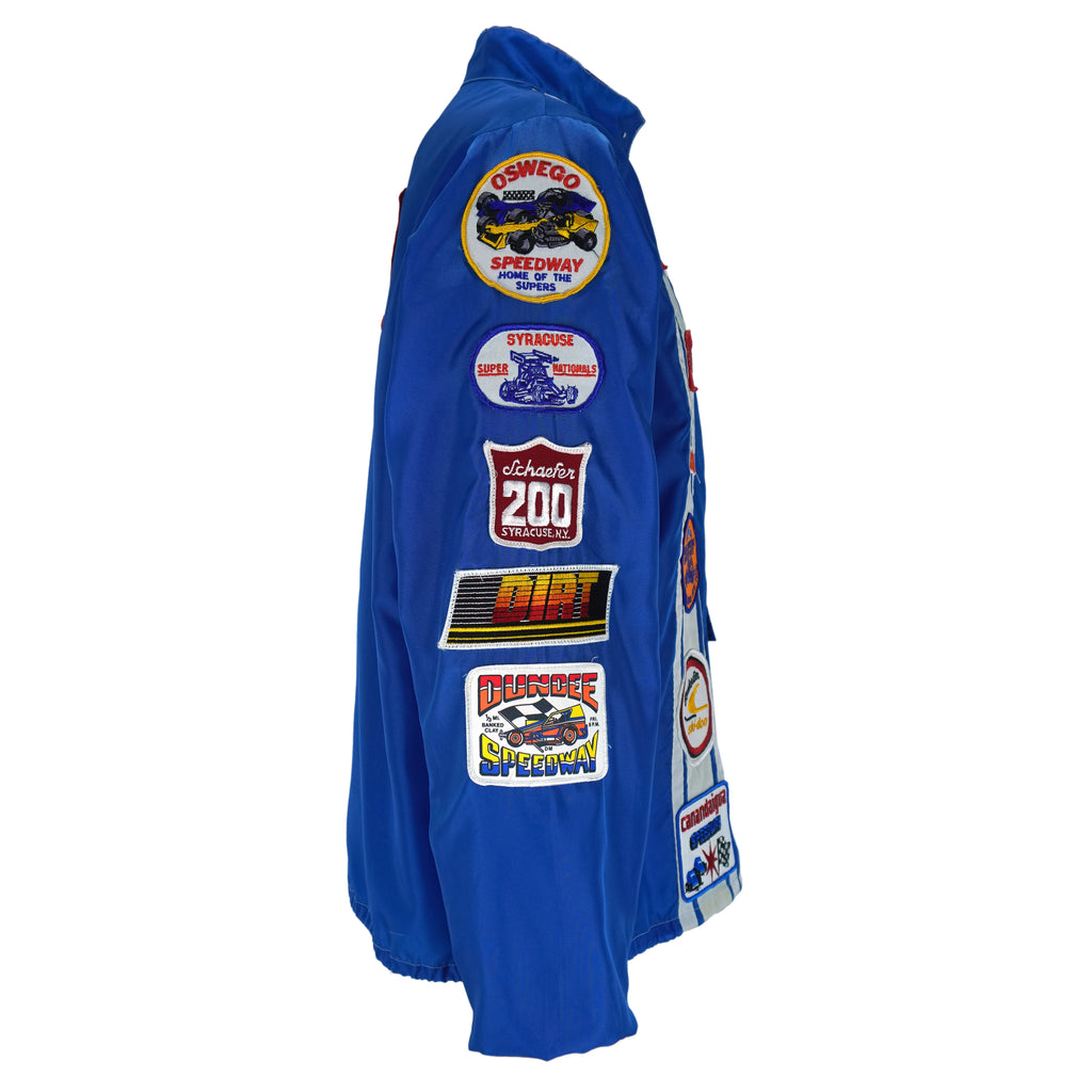 Vintage - CRC Chemicals Racing Team Logos Patched Jacket 1990s Large