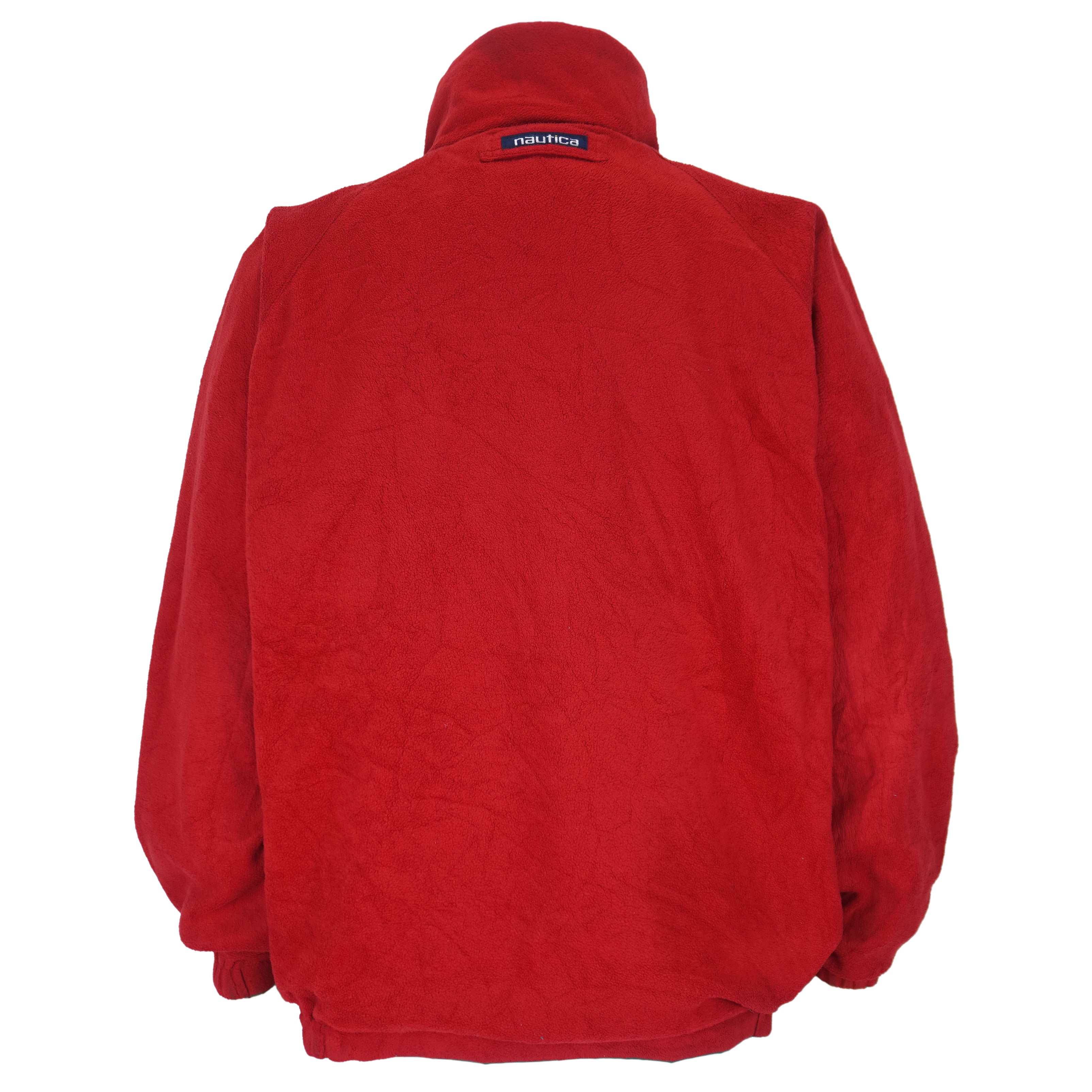 Nautica - Fleece Reversible Jacket 1990s X-Large